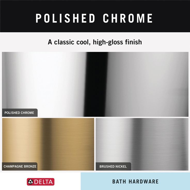 Delta 3-Piece Foundations Polished Chrome Decorative Bathroom Hardware Set