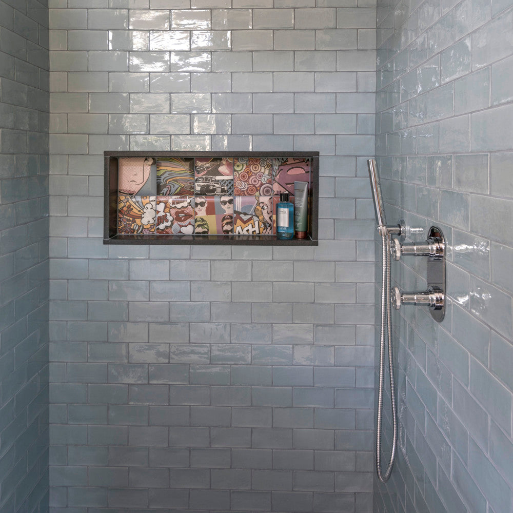 Merola Tile Chester Acqua 3 in. x 6 in. Ceramic Wall Subway Tile (6.02 sq. ft. / Case)