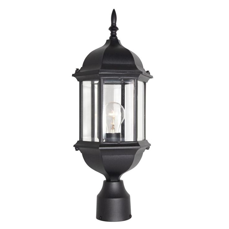 Erving Collection Outdoor Black Post Lantern