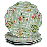 English Garden 16-Piece Seasonal Multicolored Earthenware Dinnerware Set (Service for 4)