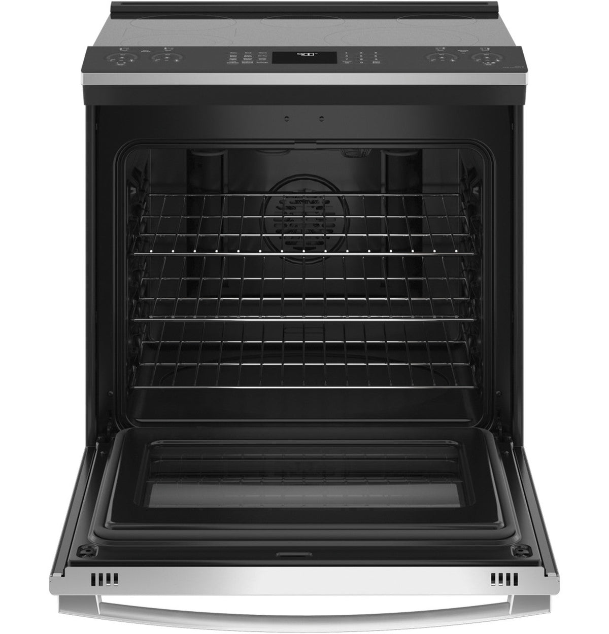 GE Profile 5.3 cu. ft. Electric Range with Steam-Cleaning Convection Oven and Air Fry in Stainless Steel