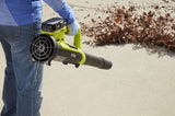 RYOBI ONE+ 90 MPH 200 CFM 18-Volt Lithium-Ion Cordless Leaf Blower/Sweeper - 2.0 Ah Battery and Charger Included