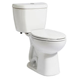 2-Piece Stealth 0.8 GPF Ultra-High-Efficiency Single Flush Elongated Toilet in White, Seat Included (3-Pack) - Super Arbor