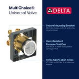 Delta 5/8-in ID PEX x 5/8-in OD PEX Brass Diverter Valve
