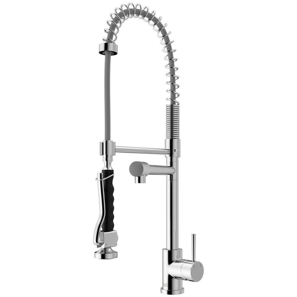 Zurich Single-Handle Pull-Down Sprayer Kitchen Faucet in Matte Black - Super Arbor