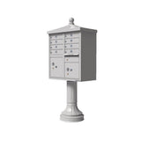 Vital 1570 8 Mailboxes 2 Parcel Lockers 1 Outgoing Pedestal Mount Cluster Box Unit - Super Arbor