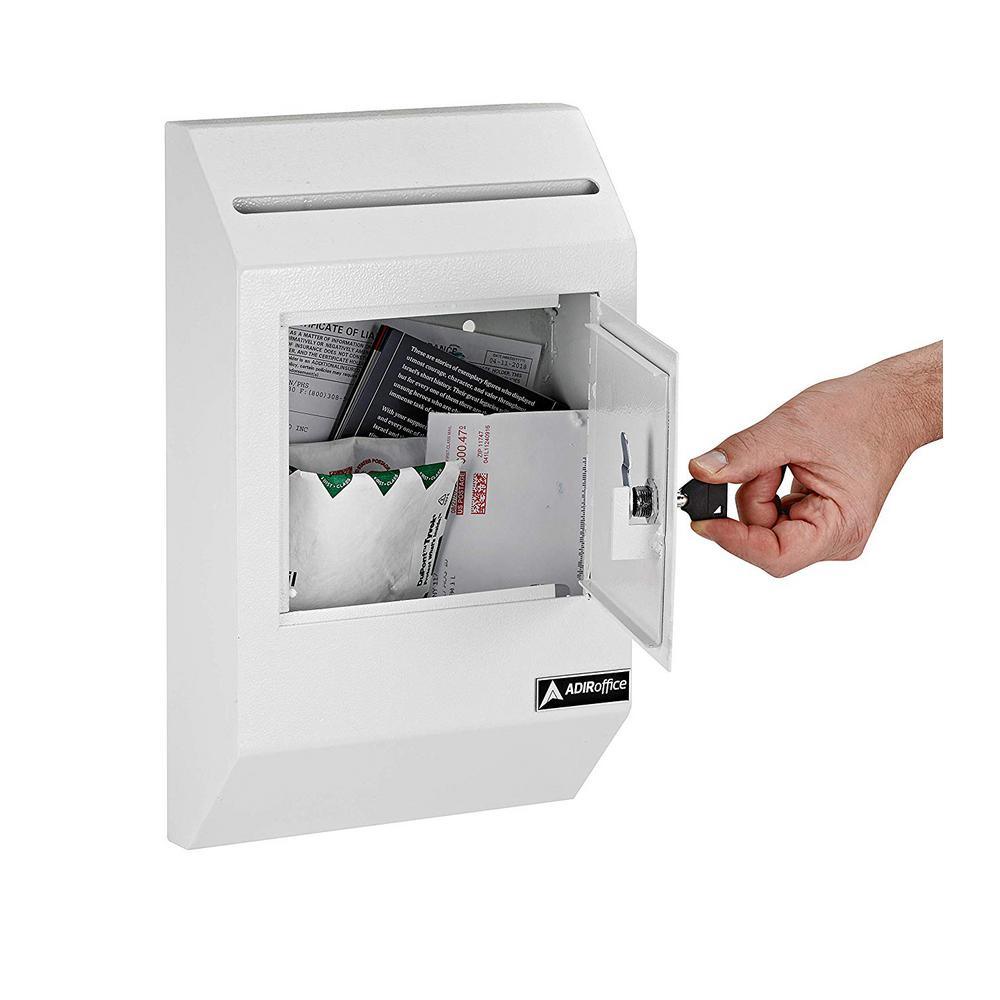White Heavy-Duty Weatherproof Secured Drop Box - Super Arbor
