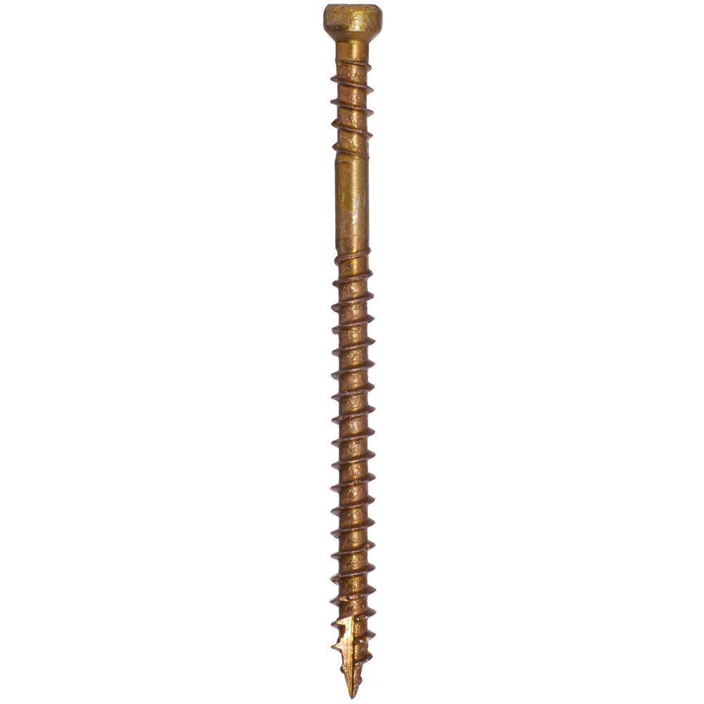 #8 x 1-1/2 in. Star Drive Trim Head Wood Deck Screw (600-Piece per Pack)