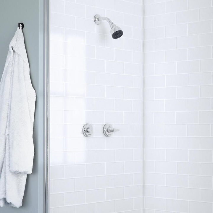 Aragon 2-Handle 1-Spray Shower Faucet in Chrome (Valve Included)