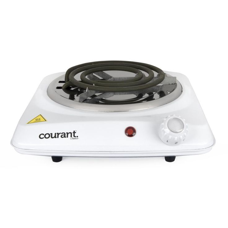 Single Burner 5 in. White Hot Plate with Temperature Control