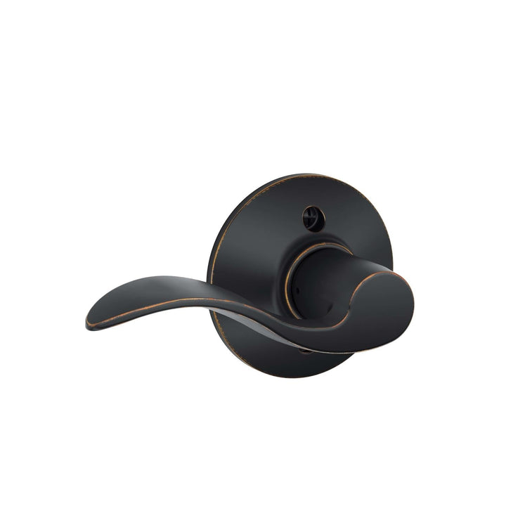 Schlage Accent Traditional Aged Bronze Dummy Lever – Left Handed