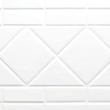 Everyday Diagonal Tile AFR 48 in. x 36 in. x 76 in. 1-Piece Shower Stall with Right Seat and Center Drain in White - Super Arbor