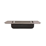 Classroom Sink, Drop-in, 17 in. x 25 in. 1-Compartment, ADA, SS, L/R Faucet Ledges, 4.5 in. Deep, Drain Center Rear
