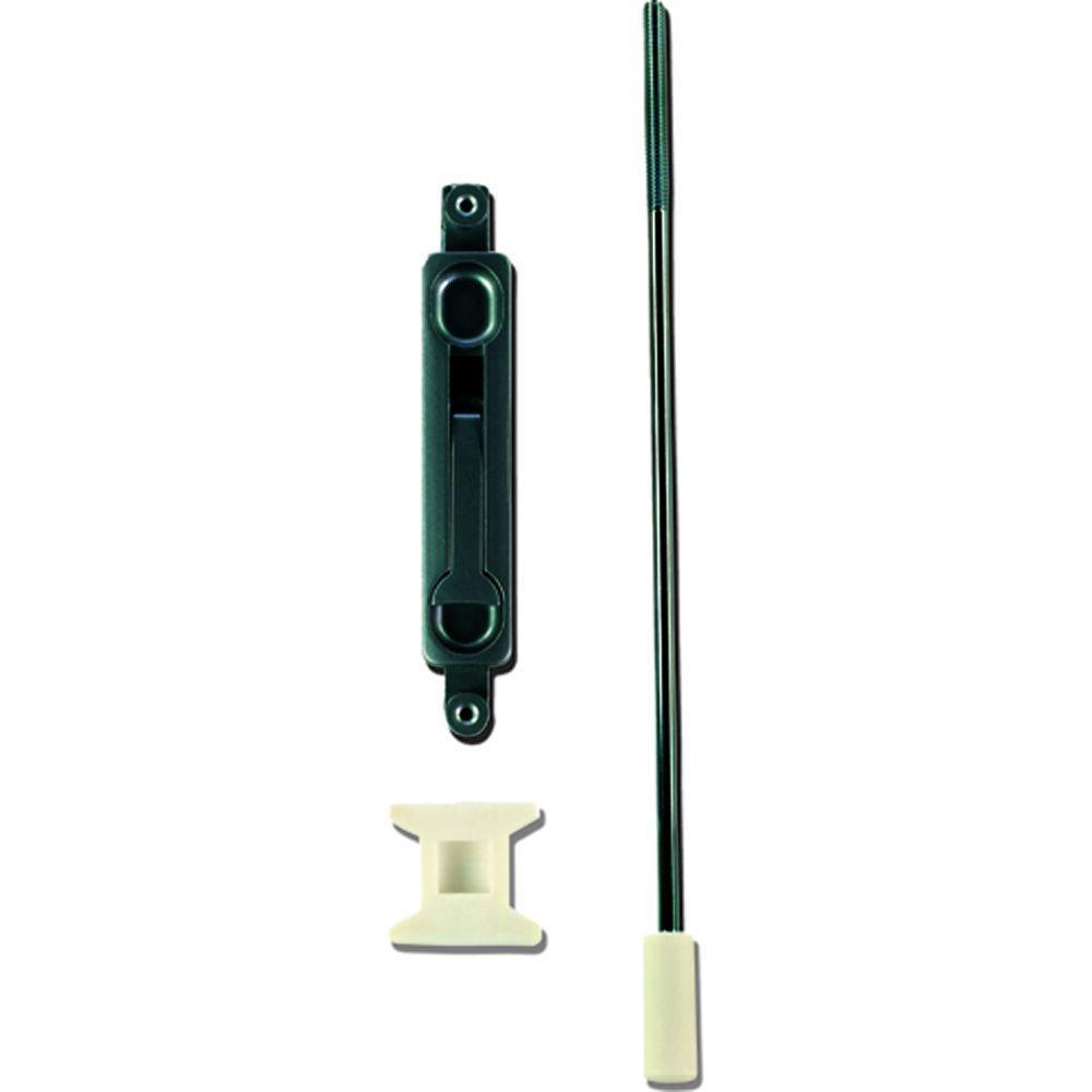 12 in. Flush Bolt with 1/4 in. Offset in Aluminum - Super Arbor