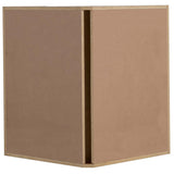 Easthaven Shaker Assembled 23.64 in. x 30 in. x 23.64 in. Frameless Corner Wall Cabinet in Unfinished Beech - Super Arbor