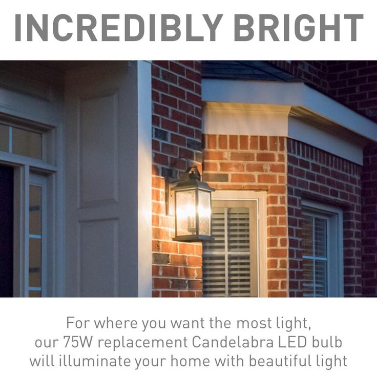 Cree 75-Watt Equivalent B11 Candelabra High Brightness Exceptional Light Dimmable E12 LED Light Bulb Daylight (2-Pack)
