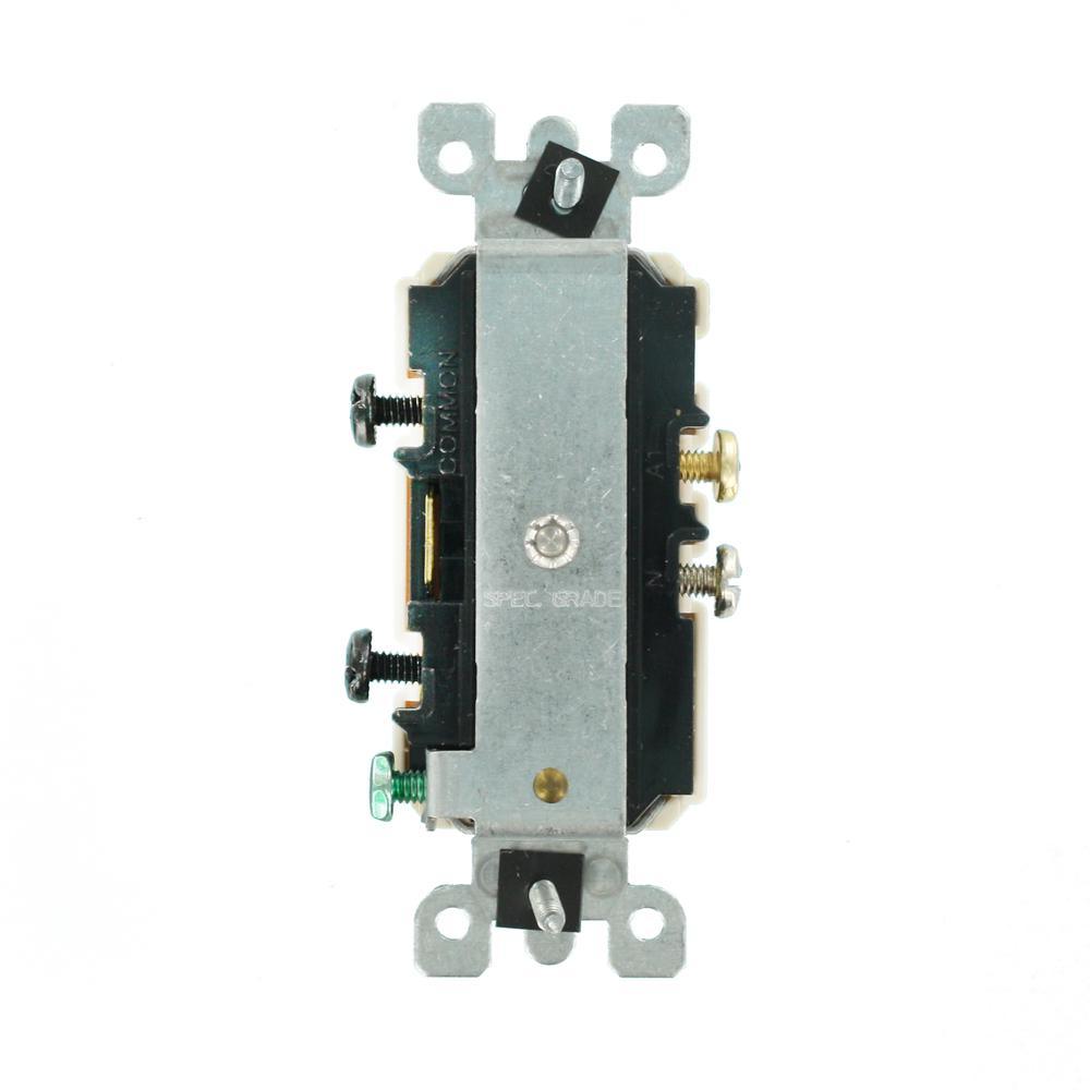 15 Amp Tamper-Resistant Combination Switch/Outlet, Light Almond - Super Arbor