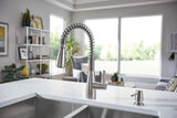 Springvale Single-Handle Pull-Down Sprayer Kitchen Faucet with Reflex and Power Boost in Matte Black