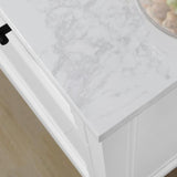 Aiken 42 in. W x 22 in. D Bath Vanity in White with Cultured Marble Vanity Top in White with white Basin