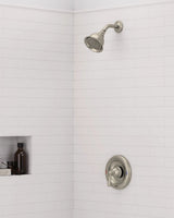 Banbury Single-Handle 1-Spray 1.75 GPM Shower Faucet with Valve in Spot Resist Brushed Nickel (Valve Included)