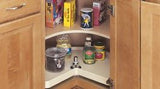 Rev-A-Shelf 32 in White Polymer Kidney Lazy Susan w/bottom mount
