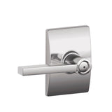 Latitude Aged Bronze Privacy Bed/Bath Door Lever with Century Trim - Super Arbor