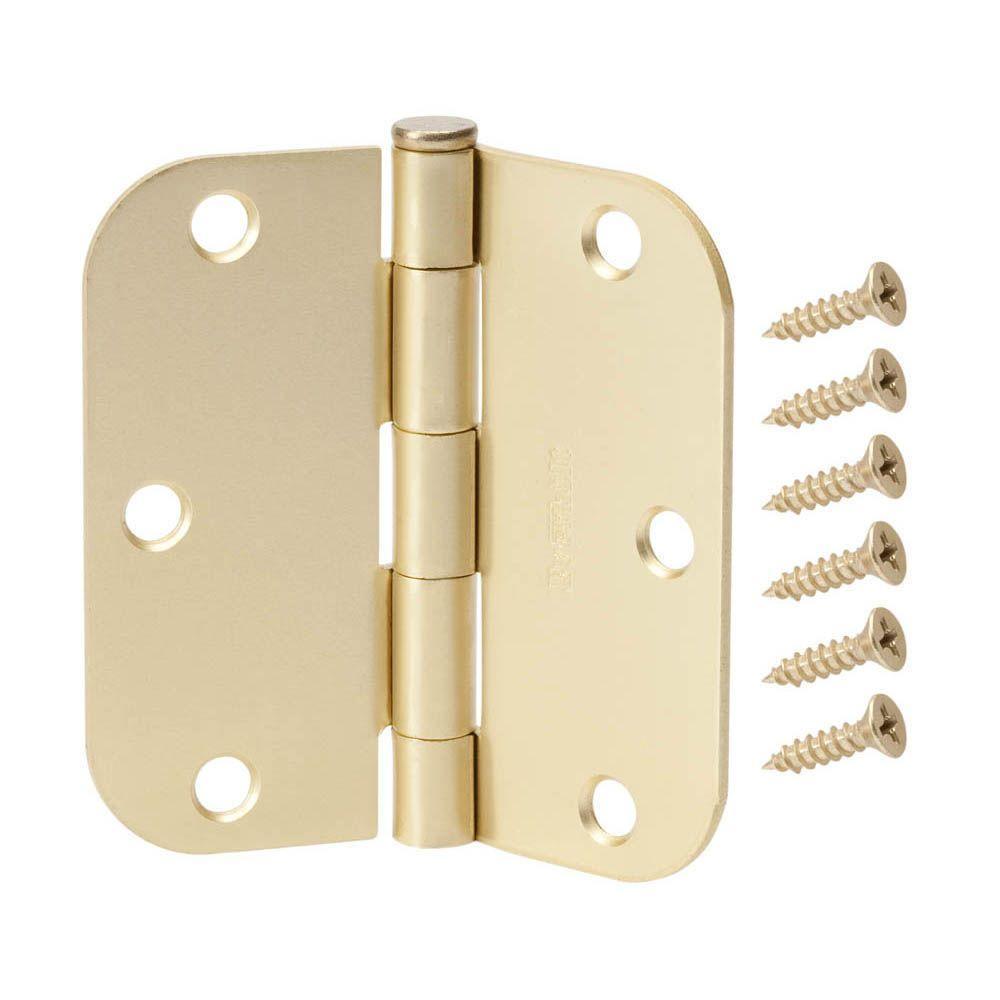 3-1/2 in. Chrome Square Corner Door Hinge - Super Arbor