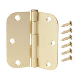 3-1/2 in. Chrome Square Corner Door Hinge - Super Arbor