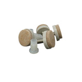1-1/2 in. Threaded Stem Furniture Glides with Felt Base (4 per Pack) - Super Arbor