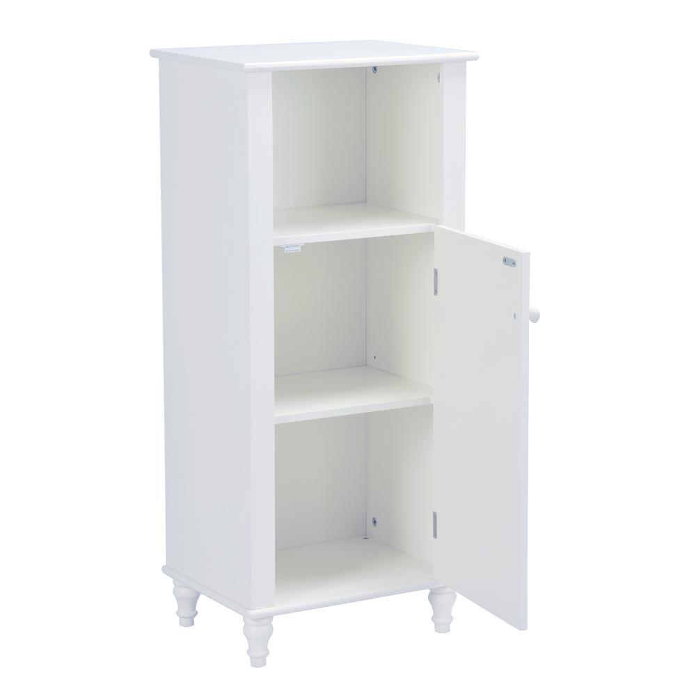 Cary IV 18 in. W x 12 in. D x 36 in. H Bath Storage Cabinet in White - Super Arbor