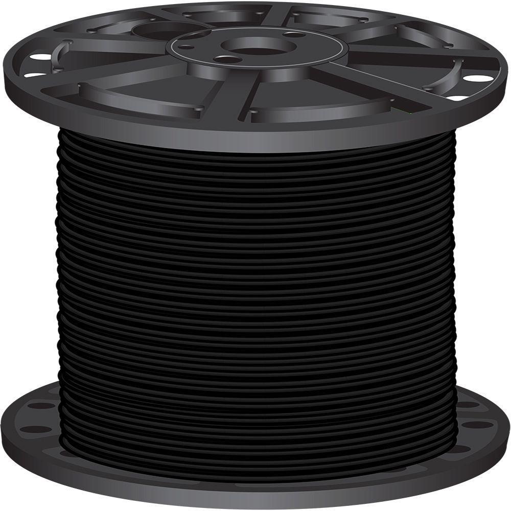 500 ft. 6 Black Stranded CU SIMpull THHN Wire - Super Arbor