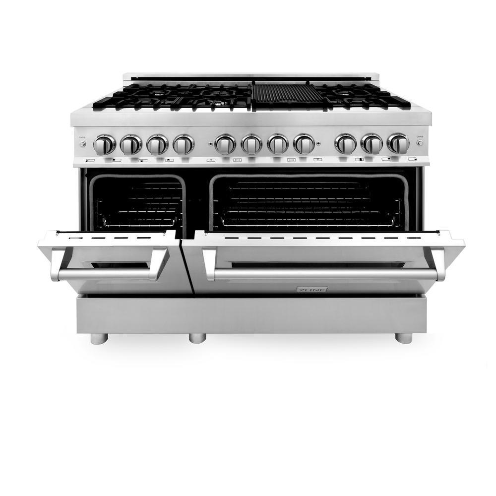 ZLINE 48 in. Professional Dual Fuel Range in Stainless Steel (RA48) - Super Arbor