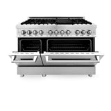 ZLINE 48 in. Professional Dual Fuel Range in Stainless Steel (RA48) - Super Arbor