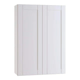 Home Decorators Collection Washington Vesper White Plywood Shaker Assembled Wall Kitchen Cabinet 3 Shelves Soft Close 33 in W x 12 in D x 42 in H