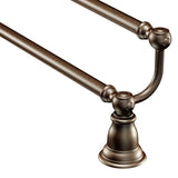 Moen Kingsley 24-in Oil-Rubbed Bronze Wall Mount Double Towel Bar