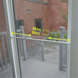Patio Door Security Bar with Anti-Lift Lock (White) - Super Arbor