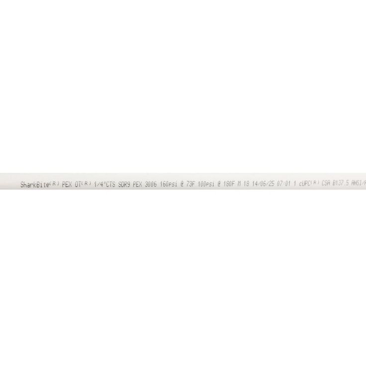 1/4 in. (3/8 in. O.D.) x 5 ft. Straight White PEX Pipe