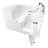 Gelcoat Value Series 52in. x 32in. Right Hand Touch Control Walk-In Whirlpool Bathtub with Outward Opening Door in White - Super Arbor