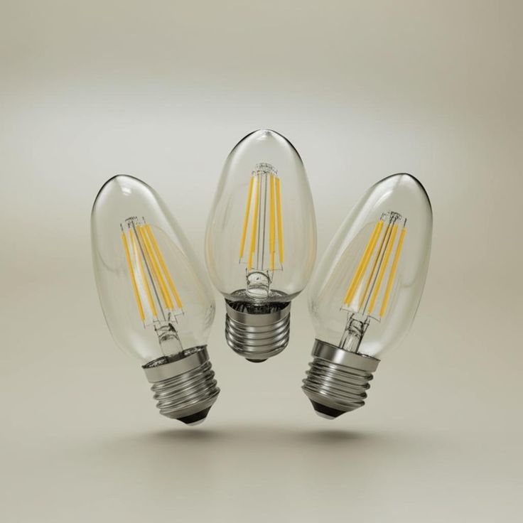 EcoSmart 60-Watt Equivalent B11 Dimmable LED Light Bulb Soft White (3-Pack)