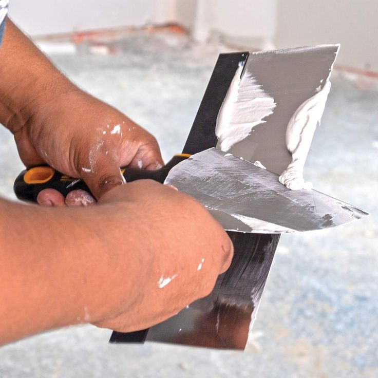 8 in. Stainless Steel Hammer-End Taping Knife with Soft Grip Handle