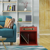 Stereo Turntable with Bluetooth Receiver and Record Storage Compartment - Super Arbor