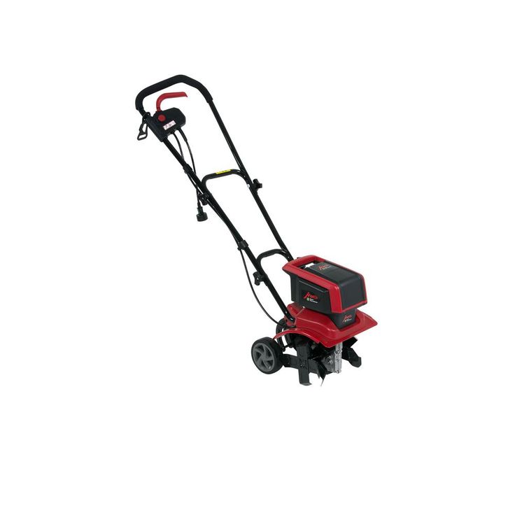 Mantis 12 in. 9 Amp Corded Electric Tiller/Cultivator with 3-Position Wheels