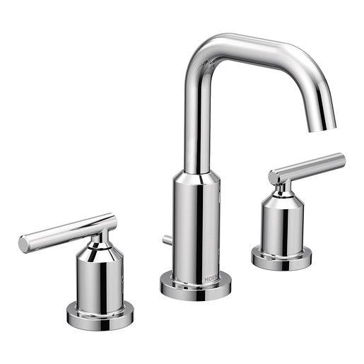 Gibson 8 in. Widespread 2-Handle High-Arc Bathroom Faucet in Chrome (Valve Not Included)