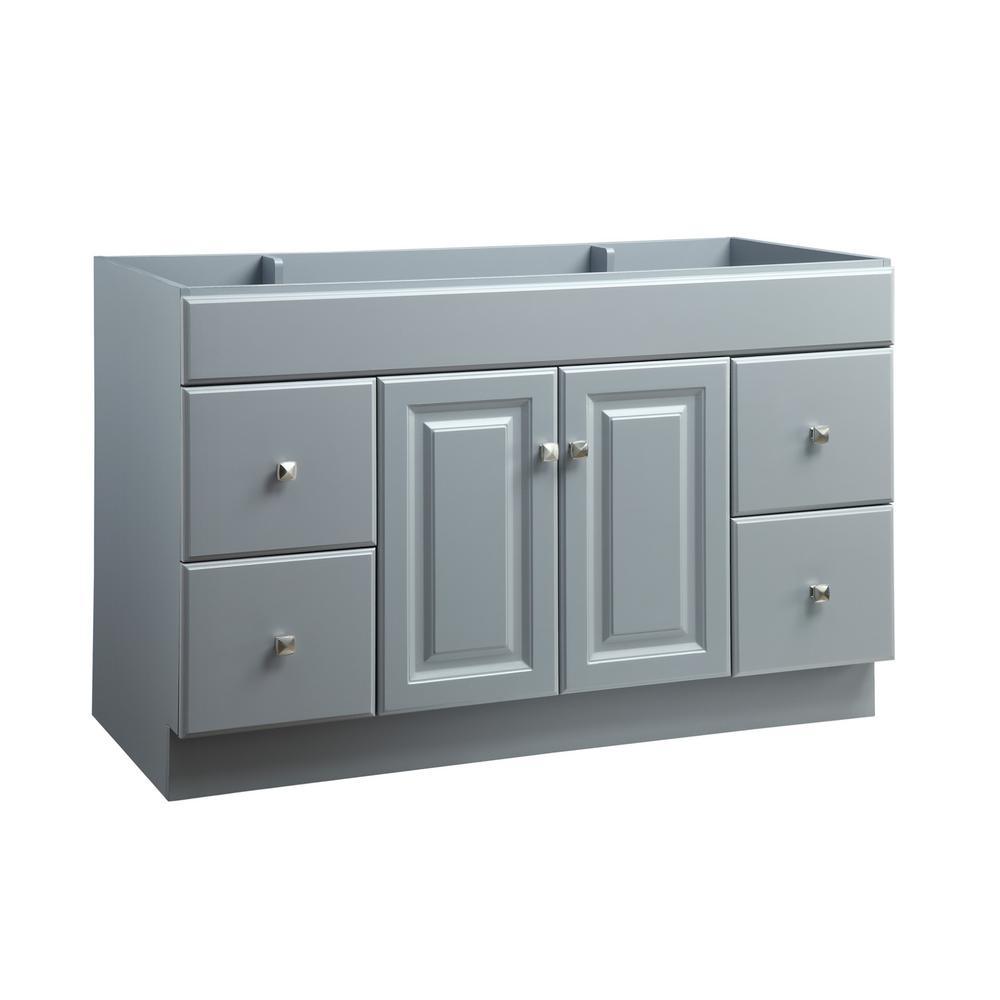 Wyndham 24 in. W x 18 in. D Unassembled Bath Vanity Cabinet Only in White Semi-Gloss