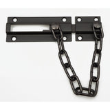 Solid Brass Chain Bolt Guard in Satin Nickel - Super Arbor