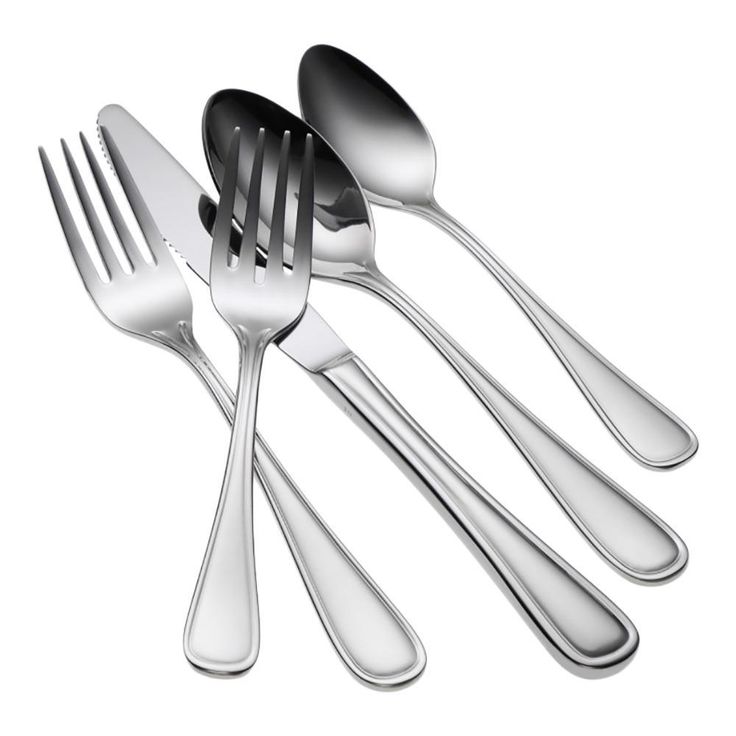 New Rim Silver 18/0 Stainless Steel Dinner Fork (12-Pack)