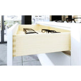 15 in. Full Extension Under Mount Soft Close Ball Bearing Drawer Slide with Rear Bracket Set (6-Pair) - Super Arbor
