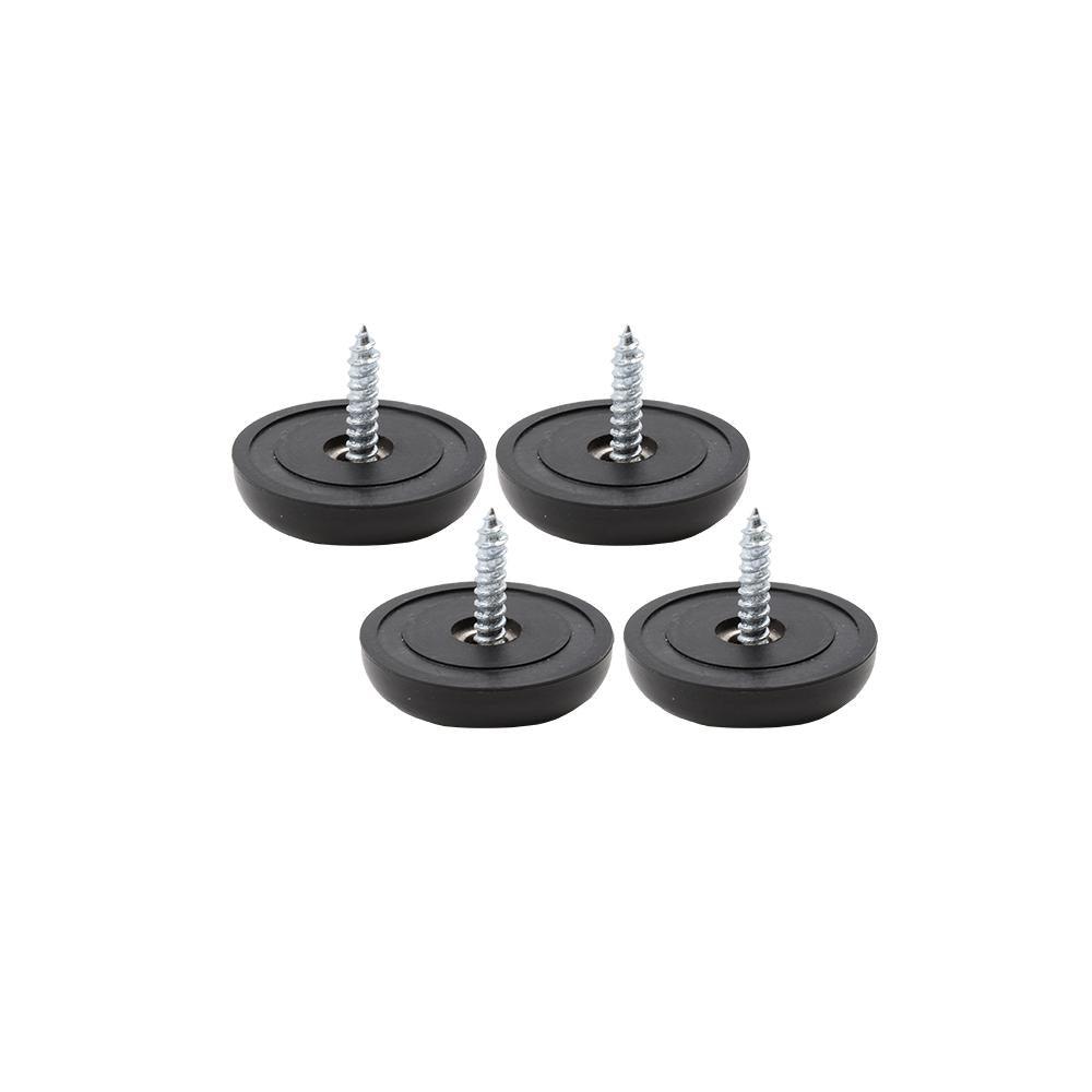 1-1/2 in. Black Heavy-Duty Anti- Skid Pads (4-Pack) - Super Arbor