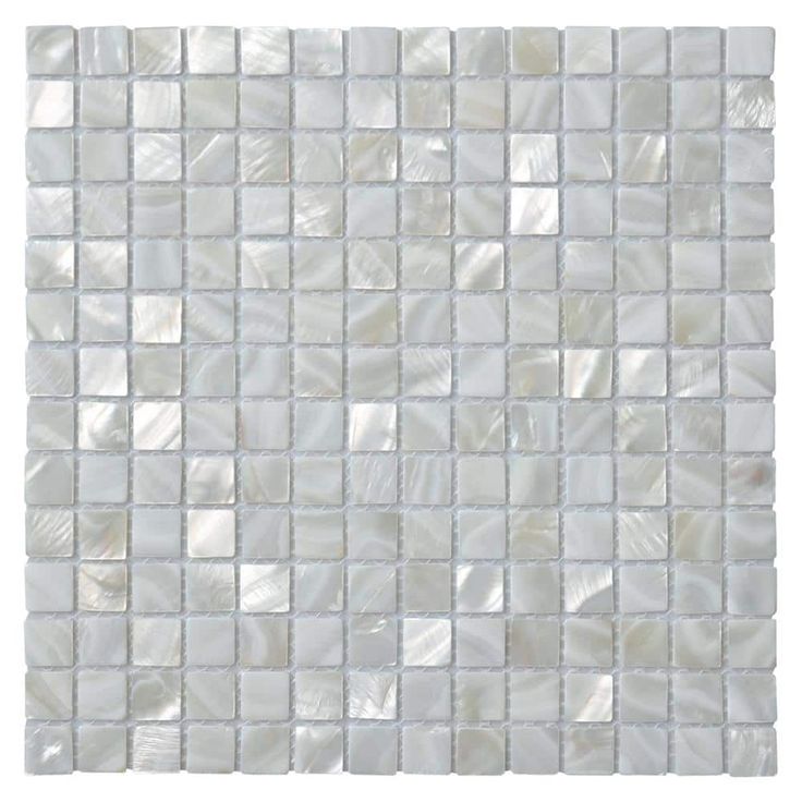 Art3d 12 in. x 12 in. Mother of Pearl Shell Mosaic Tile Backsplash in White