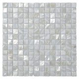 Art3d 12 in. x 12 in. Mother of Pearl Shell Mosaic Tile Backsplash in White